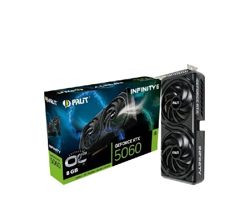 Placa de Vídeo NVIDIA GeForce PALIT RTX5060 8GB INFINITY 2 OC GDDR7 -