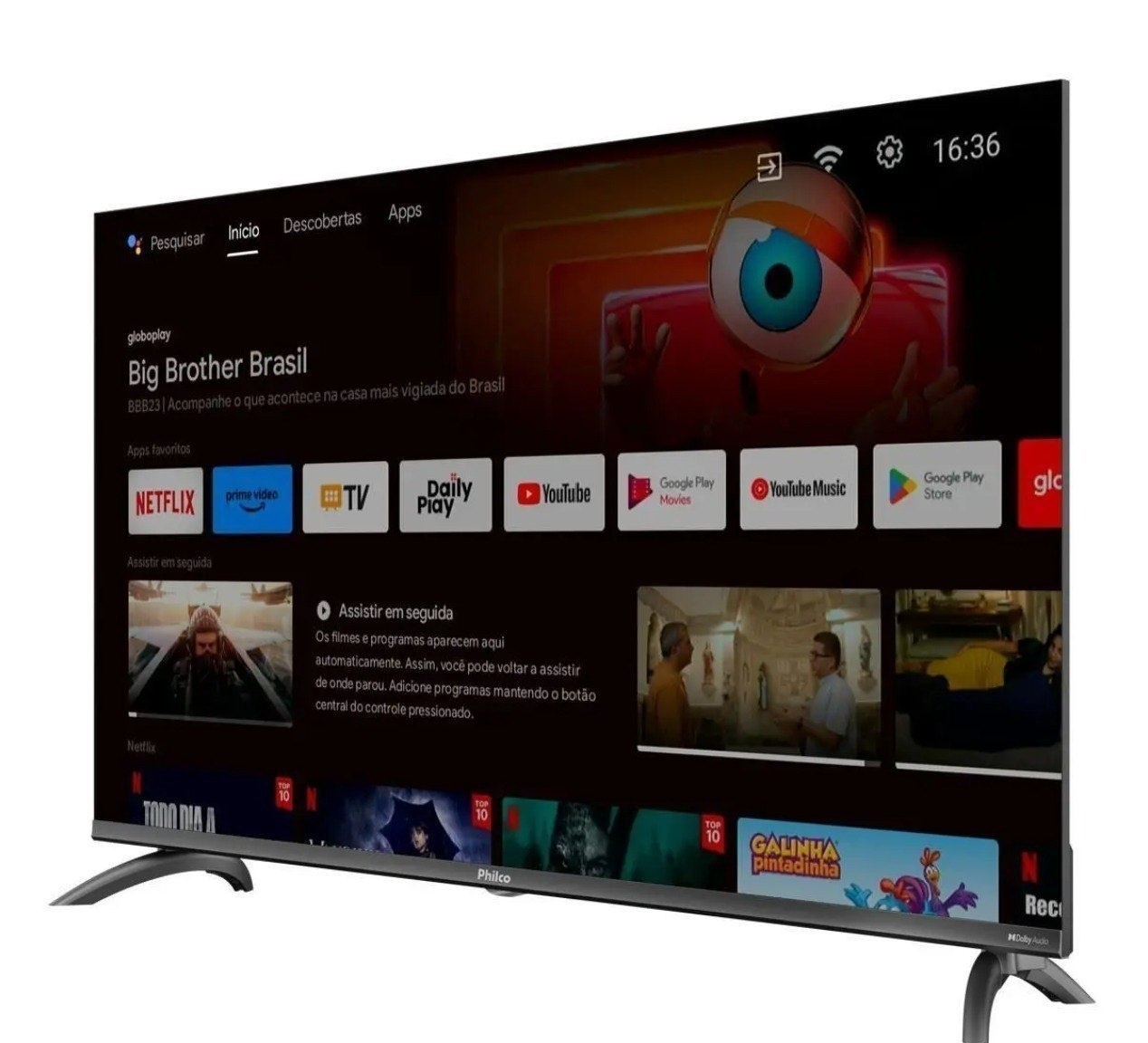 Smart Tv 39 Philco Full HD Tv Dolby Audio P39CRA