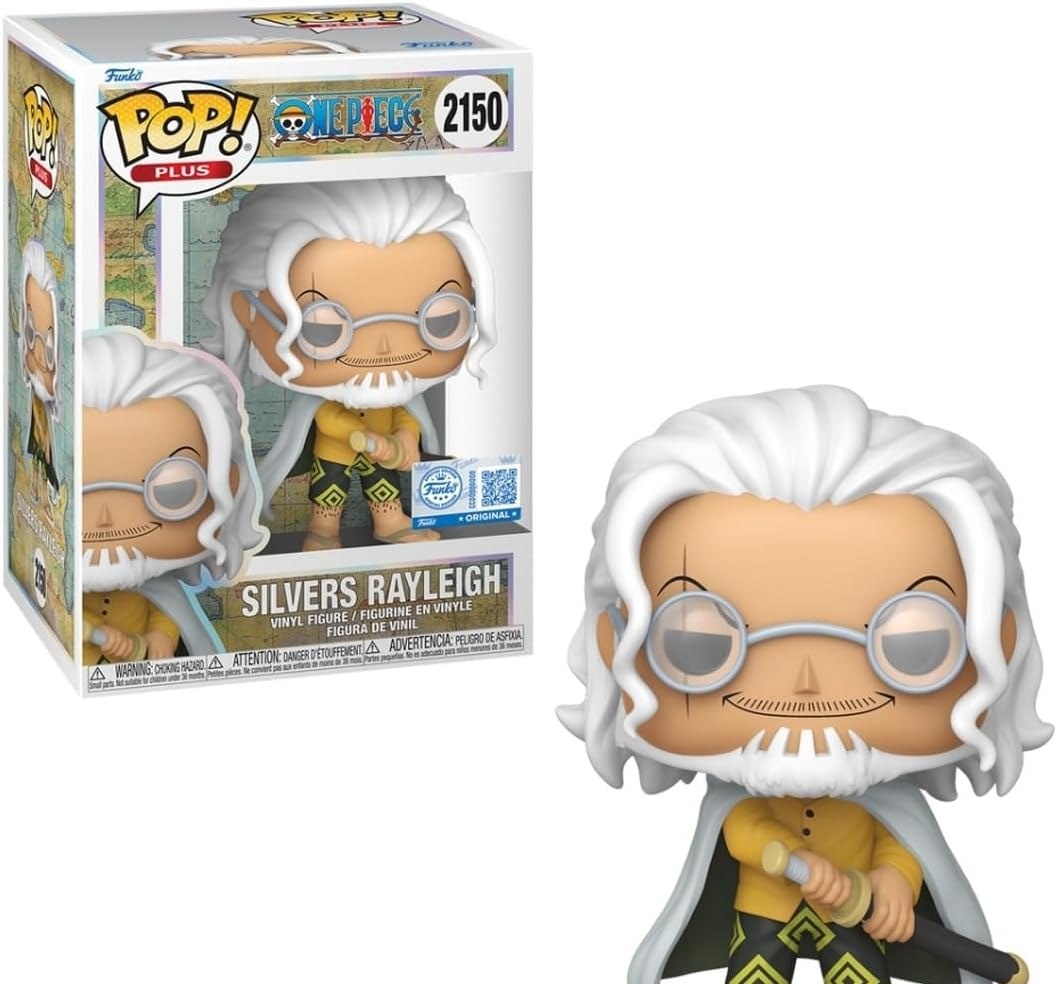 Rayliegh Candide, Boneco, Funko POP! Silvers Rayliegh com Chase, One Piece - 11 cm