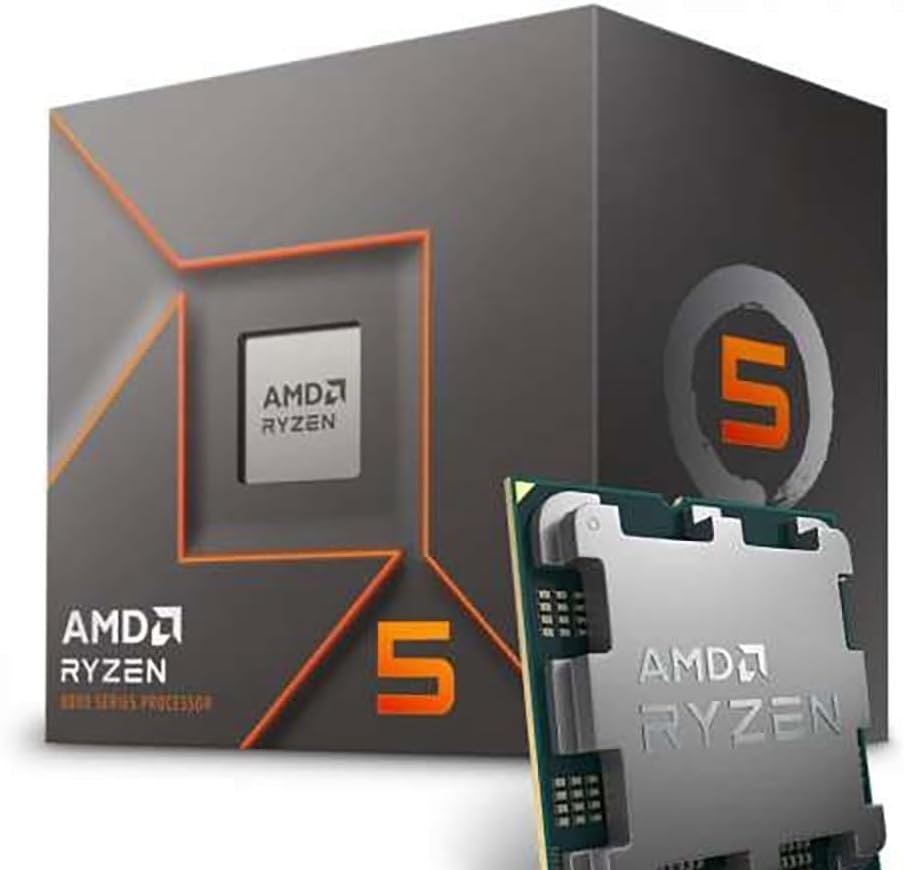 Processador AMD Ryzen 5 8400F AM5 6 Cores 12 Threads 4.7 GHz 22MB CacheSem VídeoCom Cooler