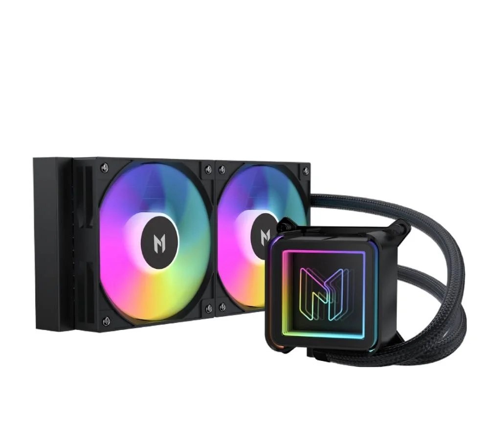 Water Cooler MACH1 EXTREME, ARGB, 240mm, Efeito Espelho Infinito, AMD e Intel, Preto - ICEMIRROR240BK