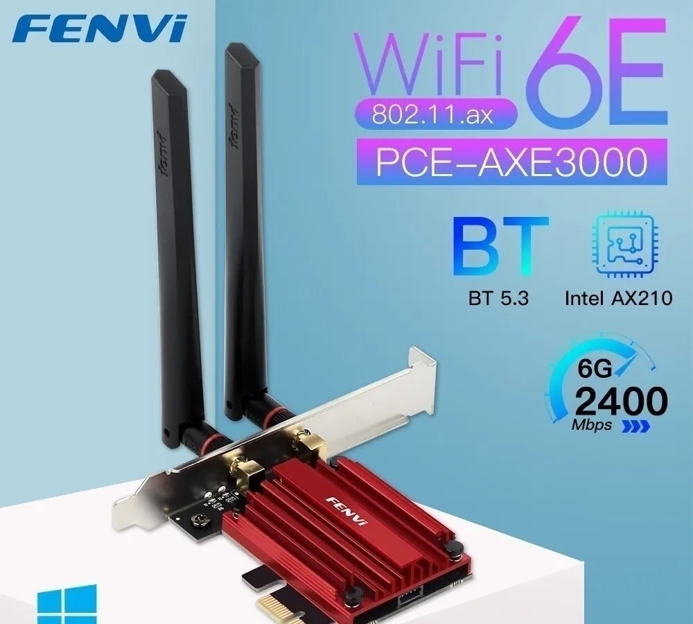 WiFi 6E AX210 Pciexpress  Bluetooth 5.3