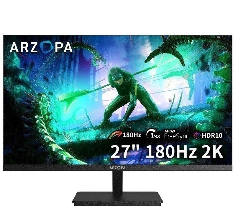 Monitor Gamer Arzopa M1RC, 27 2K QHD 180Hz IPS, 1ms, 115 sRGB, USB-C, HDMI, Display Port