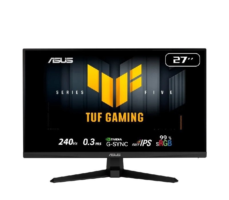 Monitor Gamer ASUS TUF 27, Full HD, 240Hz, 0.3ms, Fast IPS, VRR, G-Sync Comp, FreeSync Premium, HDR10, Som Integrado, Preto - VG279QM5A
