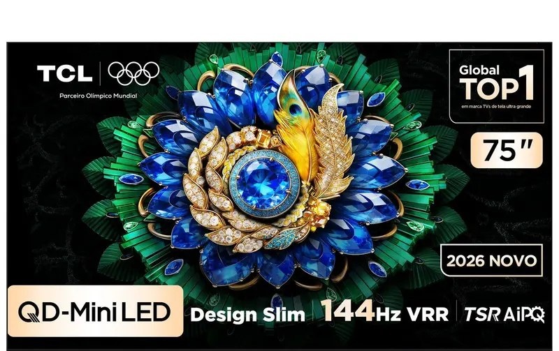 Smart TV TCL 75  QLED Mini LED 4k A400m Wifi Bluetooth Google Tv Hdr10 144 Hz Vrr 75a400m