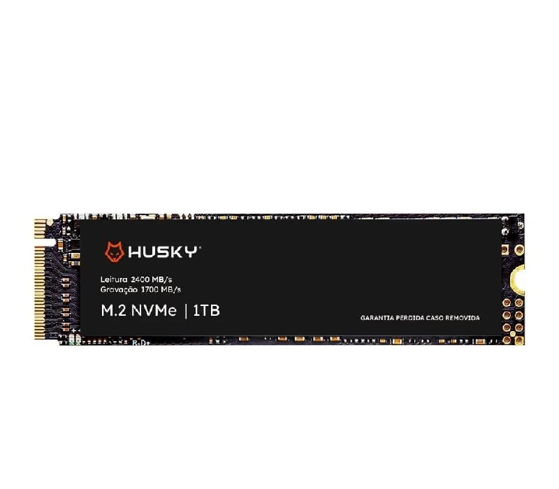 SSD PCIe Husky ThunderBoost, 1TB, M.2 NVMe, Leitura 2400MBs, Gravação 1700MBs, Preto - HSSD0021000