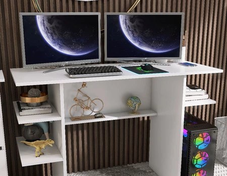 Mesa Escrivaninha para Computador e Escritório - Cor Preto