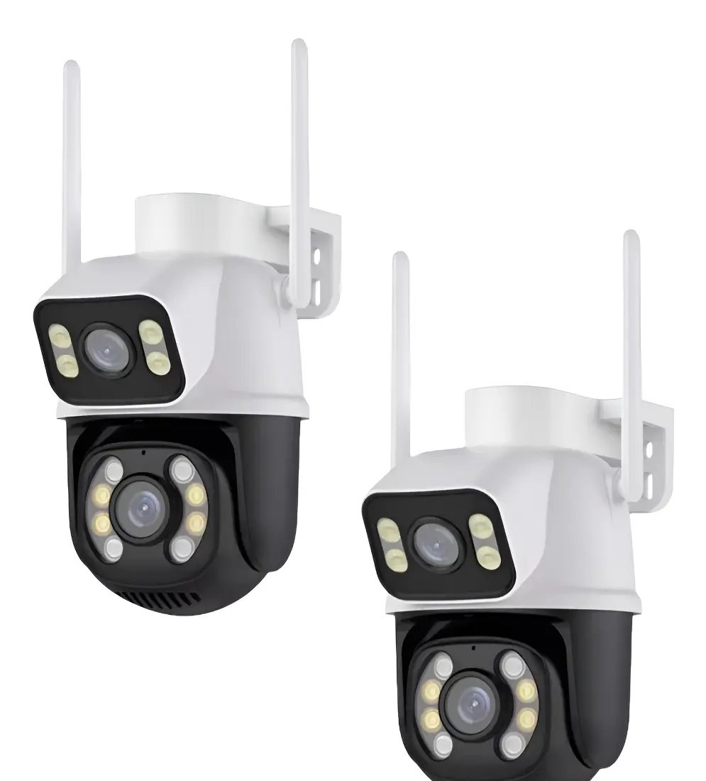 Kit 2 Câmera Wifi Externa A28 App Icsee Dupla Visão 3mp Prova Dágua Cor Branco Estary Shop
