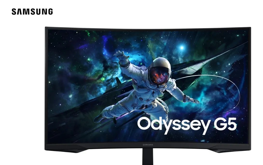 Monitor Gamer Curvo Samsung Odyssey G5 32, QHD, 165Hz, 1ms, FreeSync, HDR10 - LS32CG552ELMZD