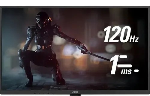 Monitor 27 Aoc Gamer 27b30h357, Full Hd, Ips, 120hz, 1ms Cor Preto
