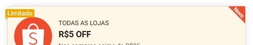 Novo Cupom Shopee