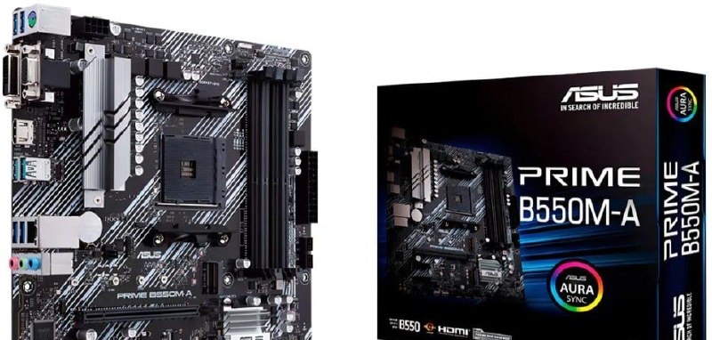 Placa-mãe Asus Prime B550m-a Amd Am4 Ddr4 90MB14I0-C1BAY0 Cor Preto