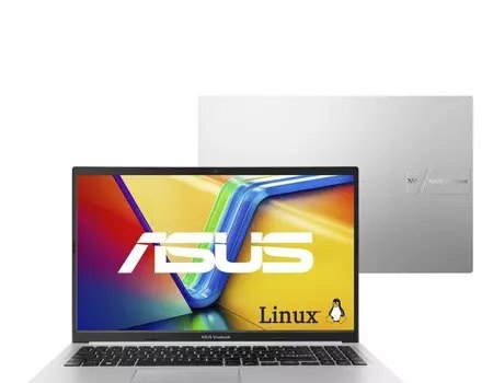 Notebook ASUS Vivobook 15 M1502YA AMD Ryzen 7 5825U 16GB Ram 512GB SSD Linux 15,6 FHD Silver NJ612