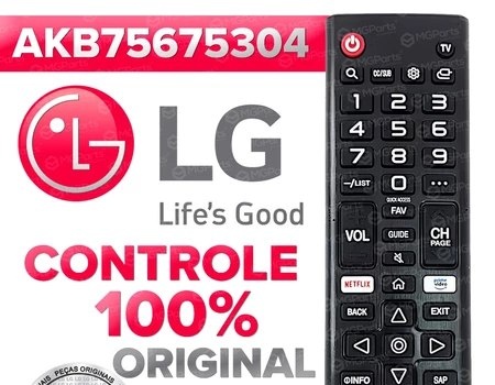 Controle Remoto LG Original AKB75675304 AKB76037602 Smart Todos os Modelos Para Tv Novo Garantia