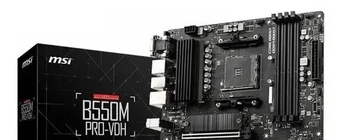 Placa-mãe MSI B550m Pro-VDH Am4 HDMI VGA Dport