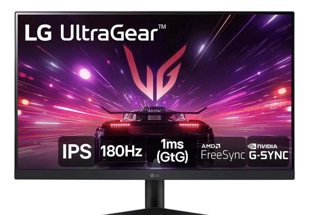 Monitor Gamer LG UltraGear 24 24GS60F-B IPS Full HD 180Hz 1ms GtG NVIDIA G-SYNC AMD FreeSync HDR10 sRGB 99 HDMI DisplayPort
