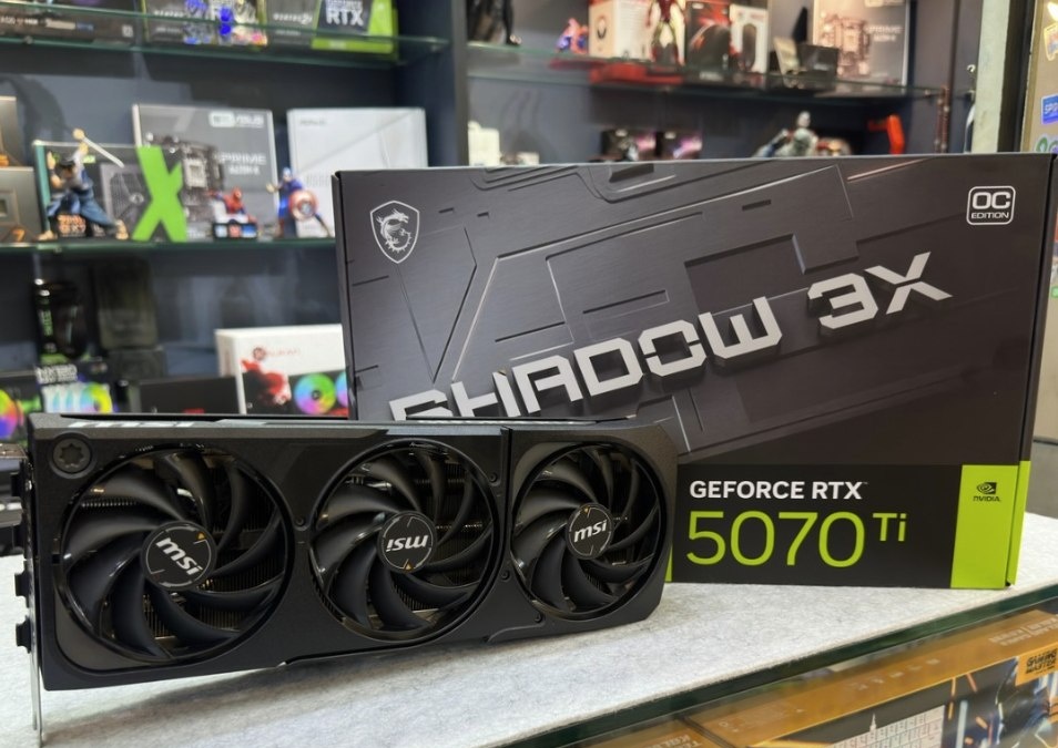 RTX 5070 TI 16GB Placa de Vídeo NVIDIA GeForce MSI RTX5070TI 16GB GDDR7 256ITS SHADOW 3X OC 912-V531-097 RTX5070