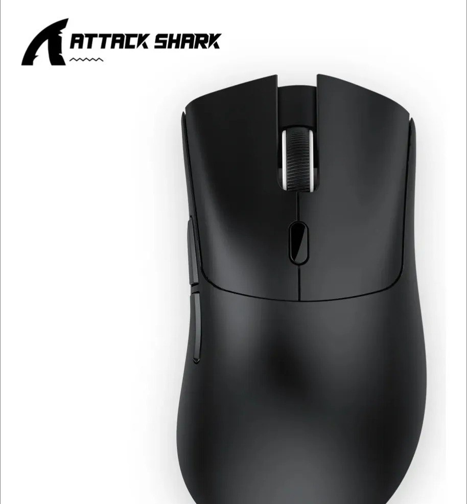 Internacional Mouse Gamer Sem Fio Attack Shark R1 18000 Dpi