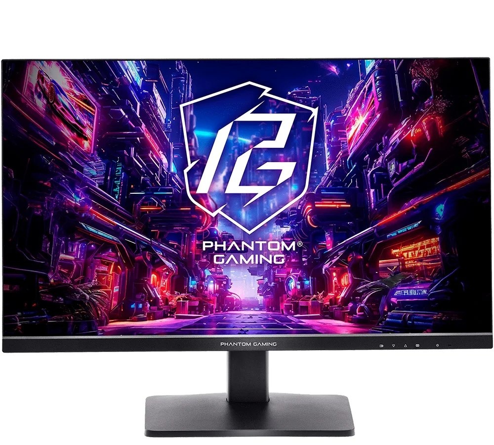 Monitor Gamer ASRock Phantom 27, QHD, 180Hz, 1ms, IPS, FreeSync Premium, HDR 400, DisplayPort e HDMI, Preto - PG27QFT1B