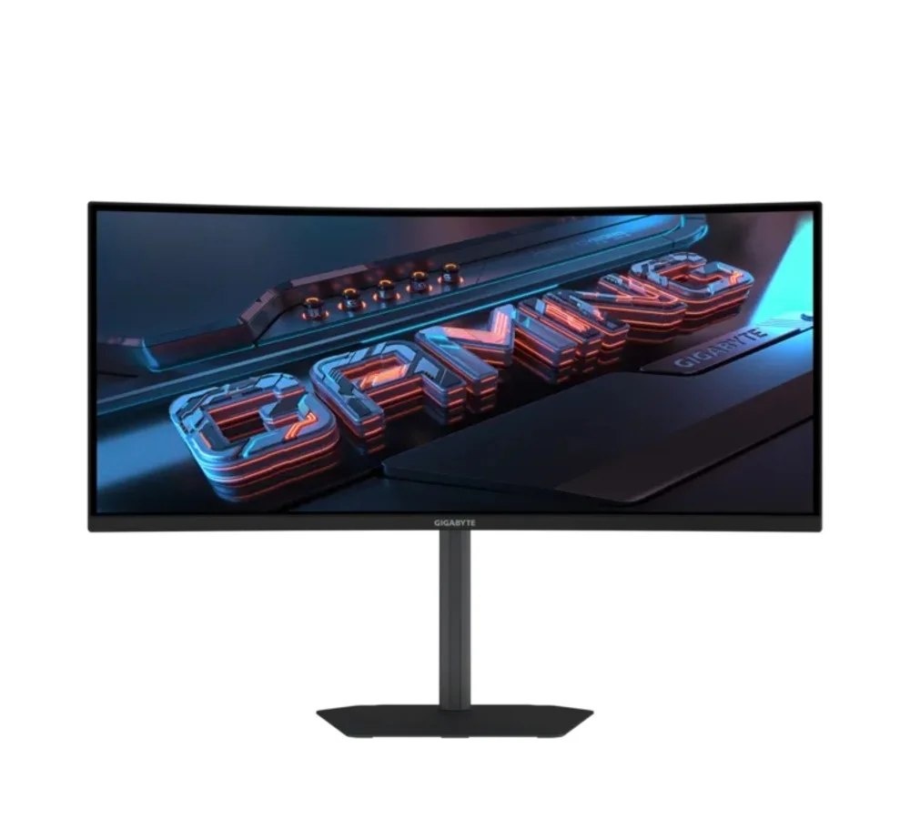 Monitor Gamer Curvo Gigabyte 34, QHD, 120Hz, 1ms, VA, Adaptive-Sync, FreeSync Premium, HDR Ready, Altura Ajustável, Preto - GS34WQCA