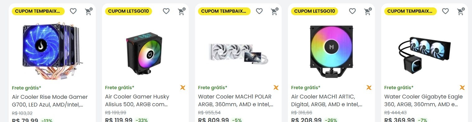 Novo Cupom Kabum em Cooler