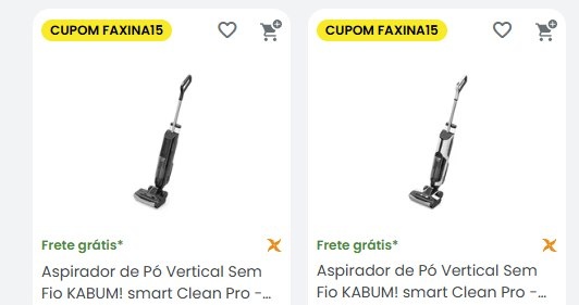 Novo Cupom Kabum em Aspirador