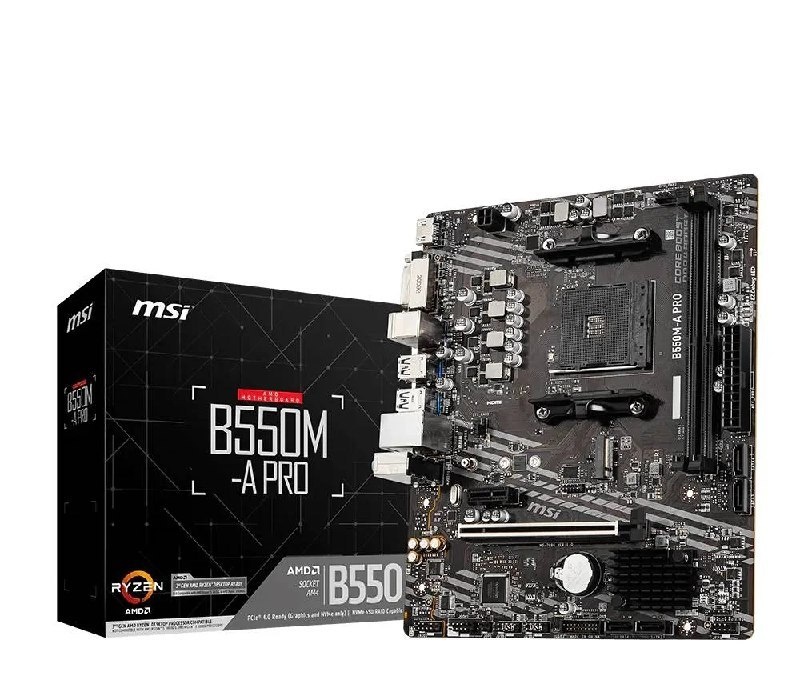 Placa Mãe Msi B550m-a Pro Am4 2xDDR4 Chipset Amd B550 Matx