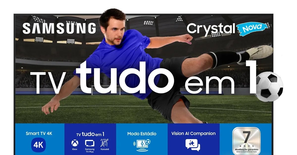 Smart TV Crystal 85 Uhd 4k Preto Samsung Bivolt U8600f