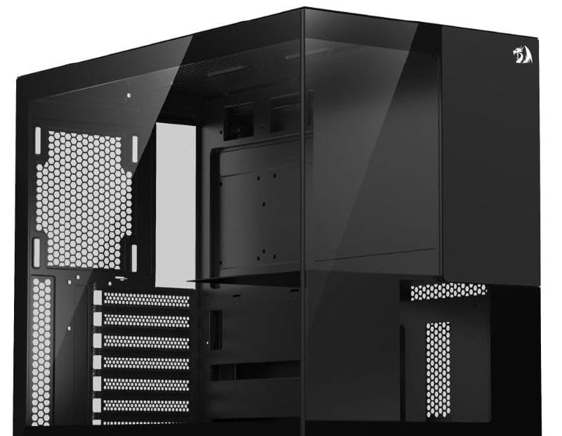 Gabinete Gamer Redragon Eternal Preto Sem Fans CA-612B