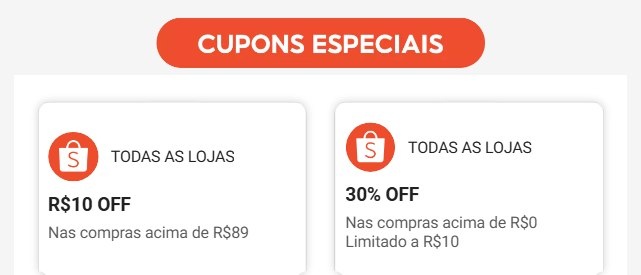 Novo Cupom Shopee