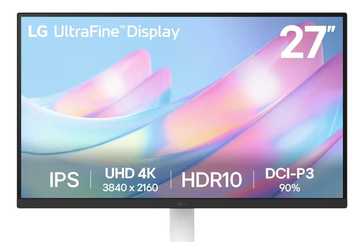 Monitor LG UltraFine - Tela IPS UHD 4K 27, HDR10, DCI-P3 90 , Dynamic Action Sync  27US500-W.