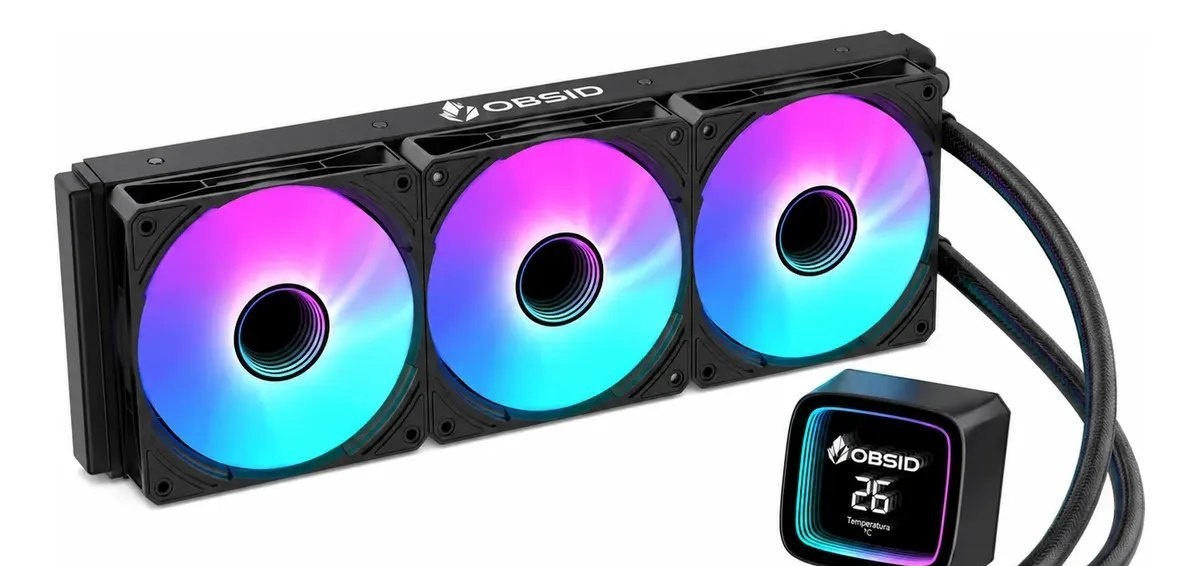 Water Cooler Obsid Pro 360 C Display Lcd E Argb Amd E Intel