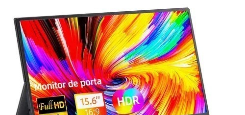 Monitor Portátil Gamer Bettdow 15.6 Full HD 60Hz IPS Compatível 4K Preto