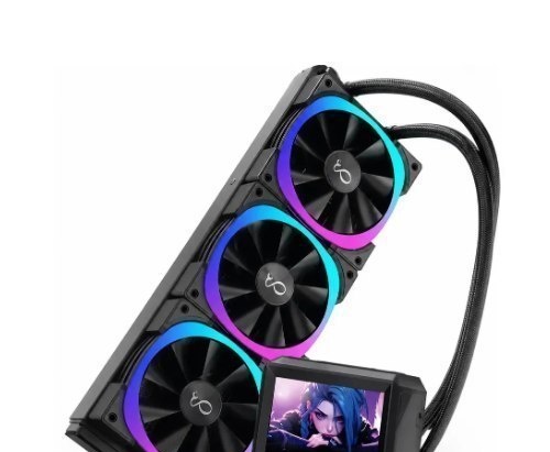 Water Cooler 360mm RGB LCD 3 Fans ARGB Refrigeração Líquida PC Gamer DELTA-CW360LCD