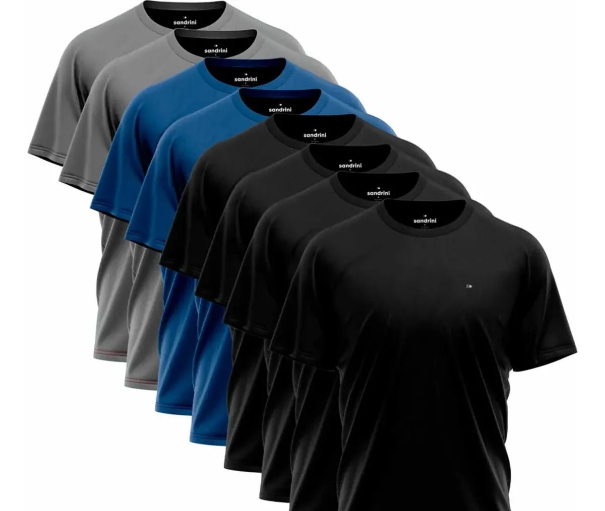 Kit 8 Camisas Sandrini Dry- Fit