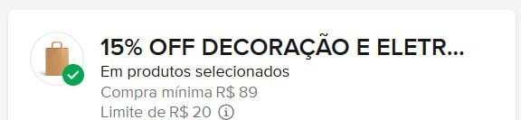 Novo Cupom Mercado Livre