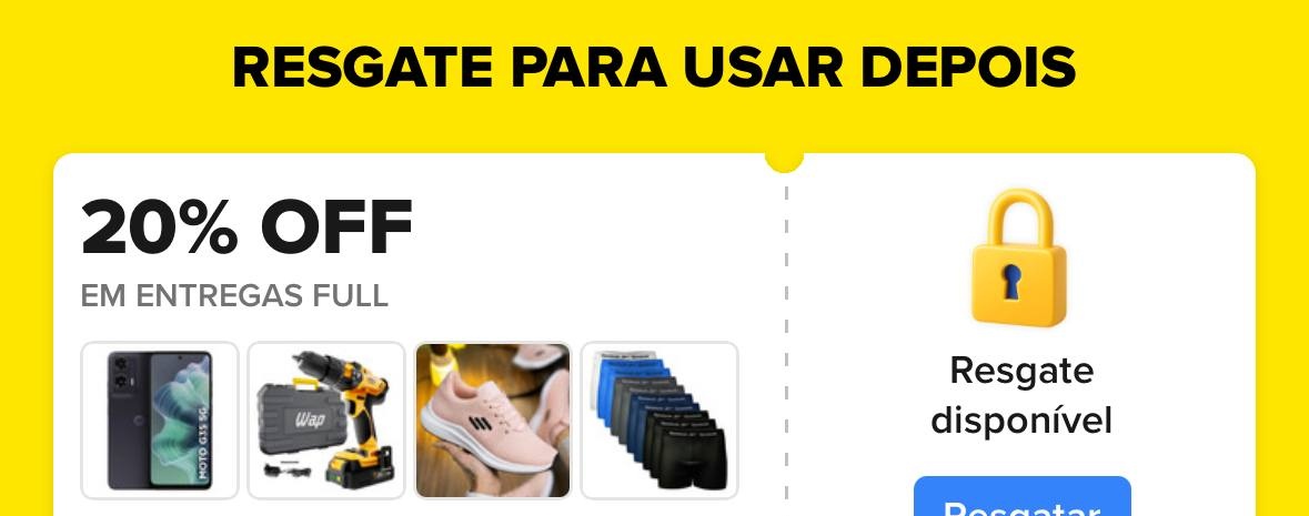 Cupom 20 OFF em Entregas Full no Mercado Livre