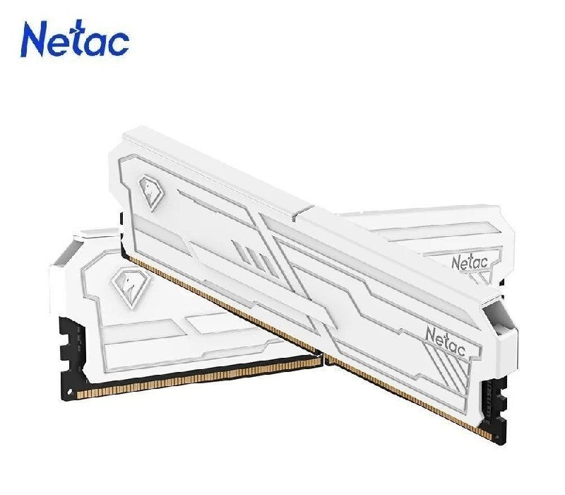 Memória ram Netac Shadow III ddr4 2x8GB 3200Mhz Branca