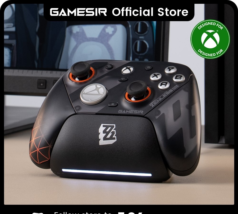 Controle GameSir G7 Pro Zenless Zone Zero para Xbox  Base de Carregamento, Joystick TMR, Gatilho com Efeito Hall, Faceplate Intercambiável