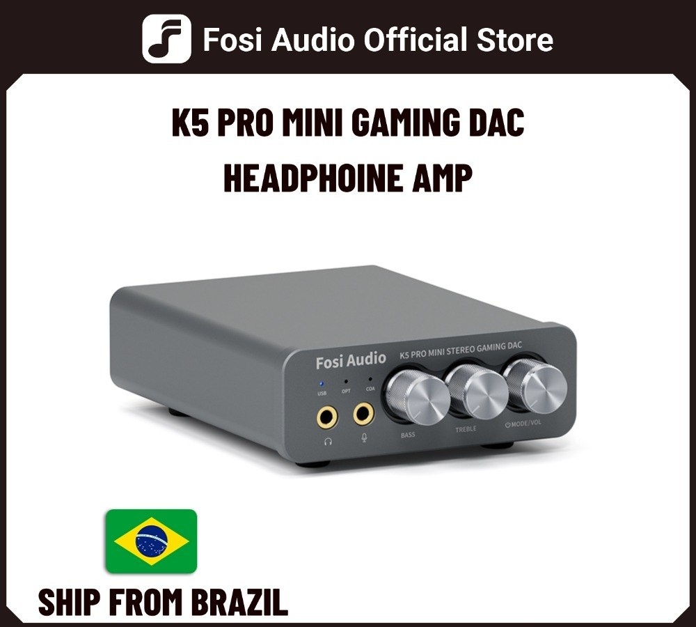 Fosi Audio K5 PRO Gaming USB DAC With Microphone
