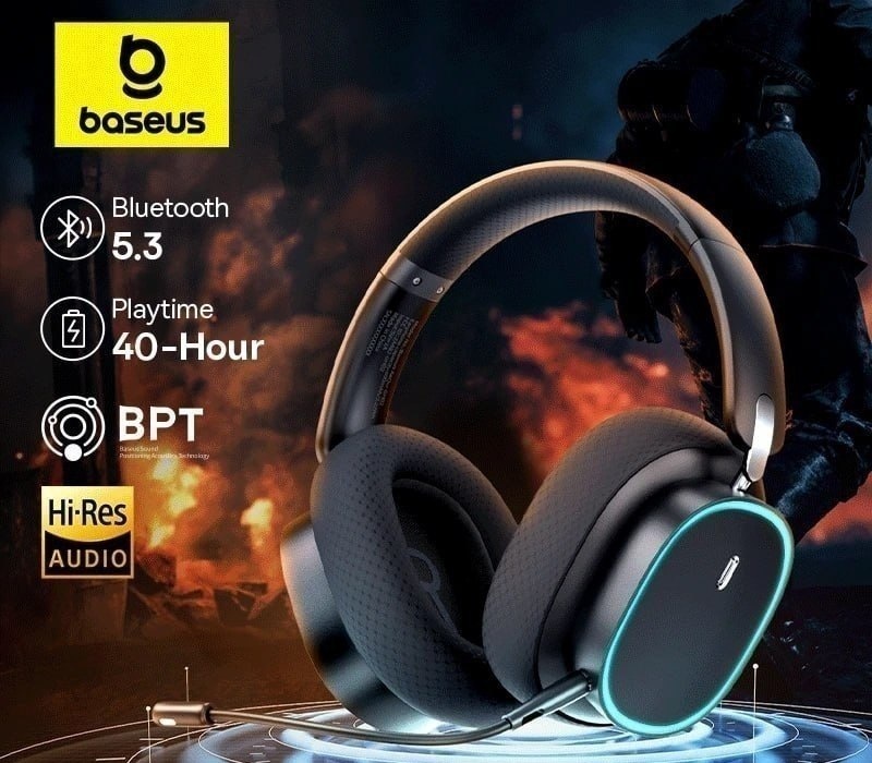 Headset Sem Fio Baseus GH02 - Preto