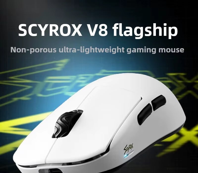 SCYROX V8 8K Wired And Wireless Ultra-Lightweight 36g Gaming Mouse