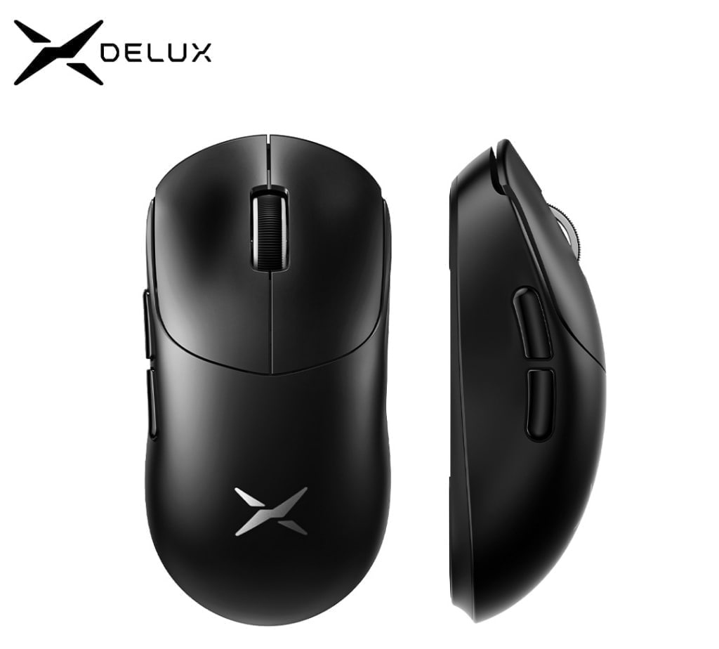 Mouse Gamer sem fio Delux M400, 1000Hz, PAW3311