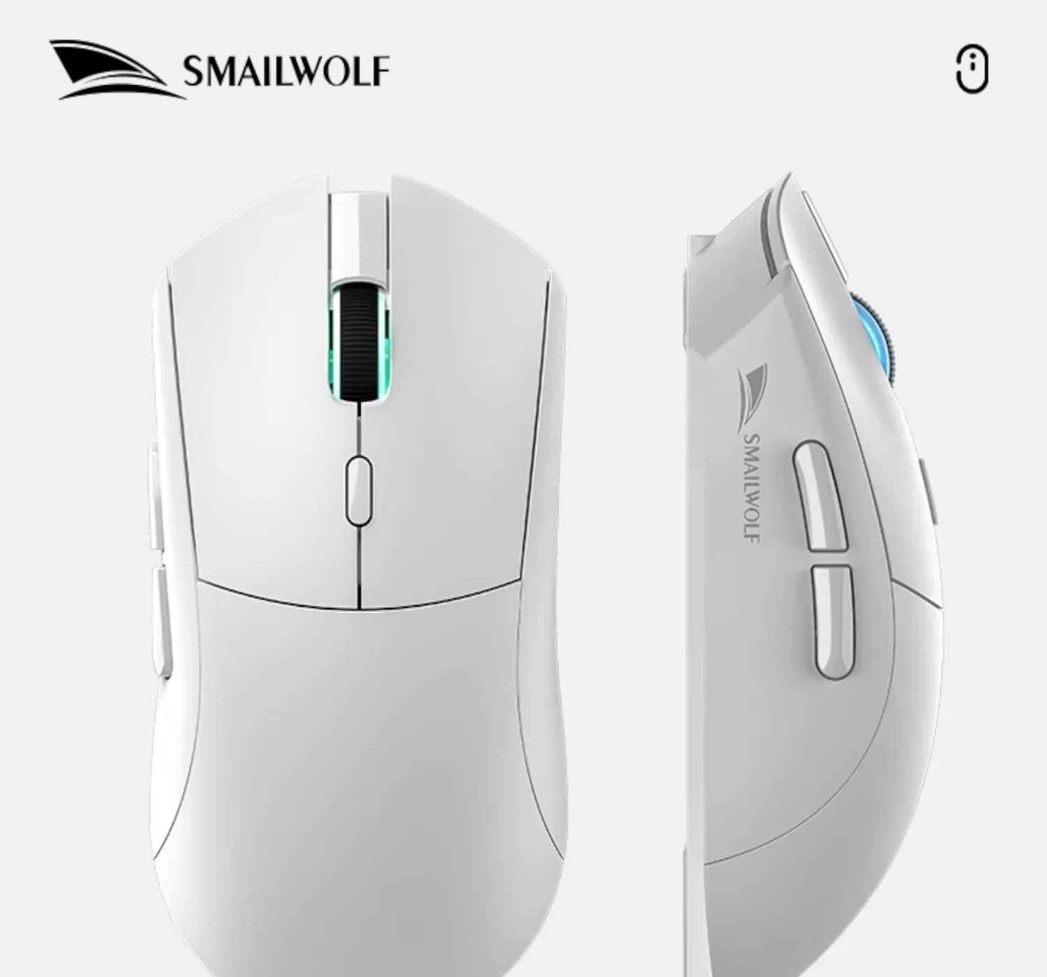 2 mouses Smailwolf RS7, Sensor PAW3311 mouse gamer sem fio rs 7 Sensor Paw 3311 3 cores disponíveis