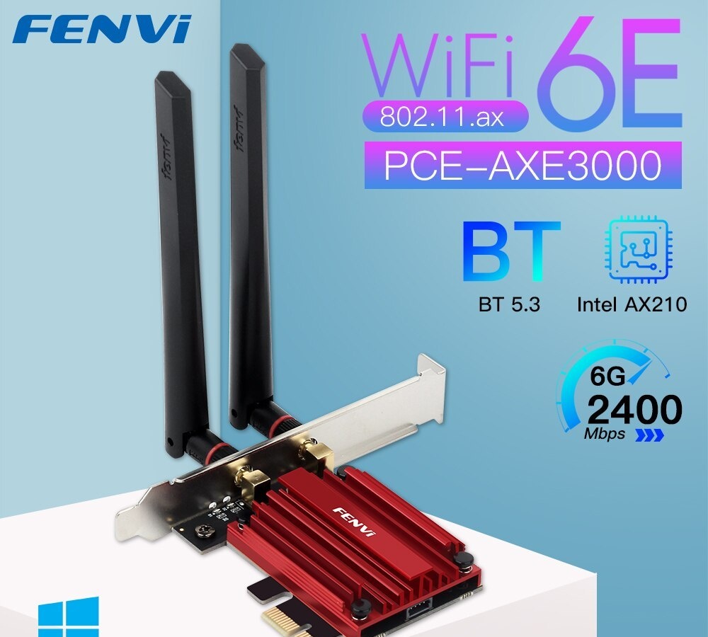 WiFi 6E AX210 Pciexpress  Bluetooth 5.3