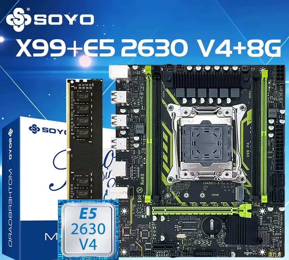 Kit X99 Soyo D4  Xeon E5 2630 V4 sem ram