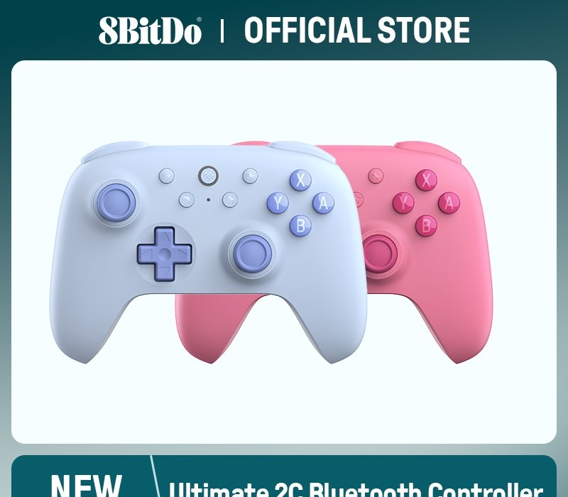 Wireless Controle 8BitDo Ultimate 2C, Analógicos Hall Effect, Sem Fio, Nintendo Switch 2, Nintendo Switch OLED, Nintendo Switch Lite