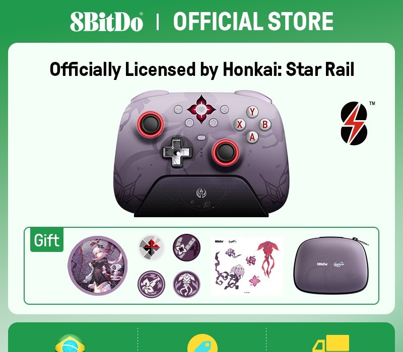 Controle 8BitDo Ultimate 2 Evernight Honkai Star Rail