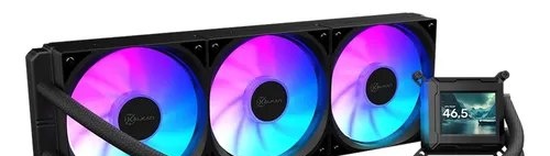 Water Cooler Kalkan Aura Com Tela Lcd 360mm ARGB Intel Amd Preto