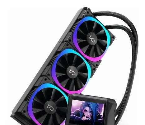 Water Cooler 360mm RGB LCD 3 Fans ARGB Refrigeração Líquida PC Gamer DELTA-CW360LCD
